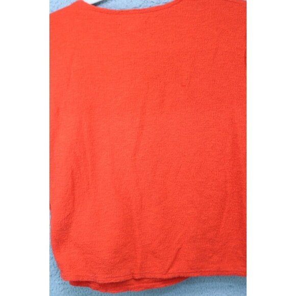Madewell Orange Short Sleeve Wrap Top-Size Medium-Tie Front - Picture 9 of 10